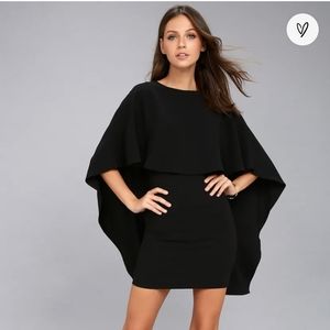 Lulu's mini low back black dress